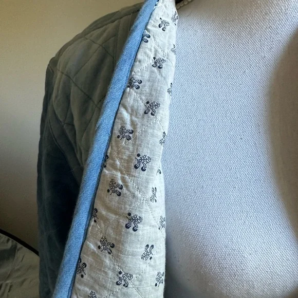 Dylan Los Angeles Reversible Blue Quilted Jacket Medium NWT - Picture 5 of 9